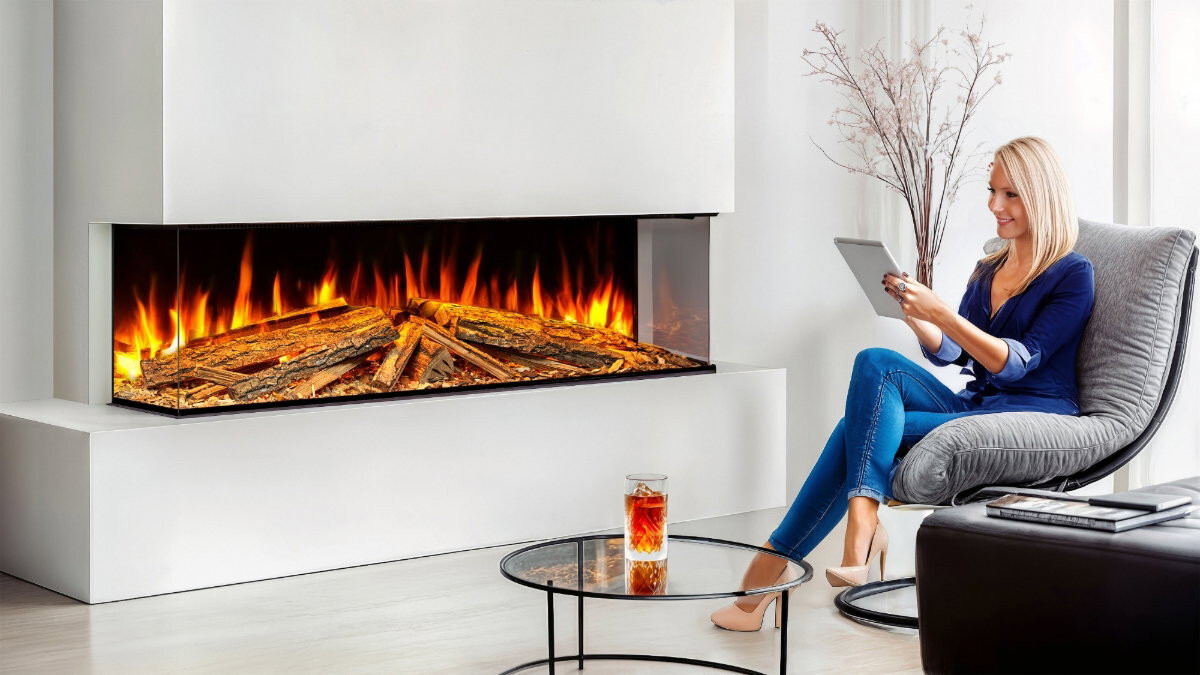 Celsi Electriflame DLX 1250 Midnight Edition electric fire